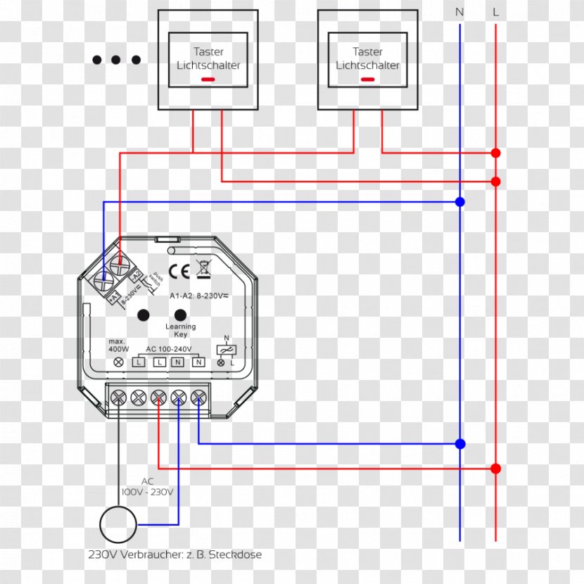 Circuit Diagram Electrical Switches Dimmer Electronic - Wiring - High Voltage Transparent PNG