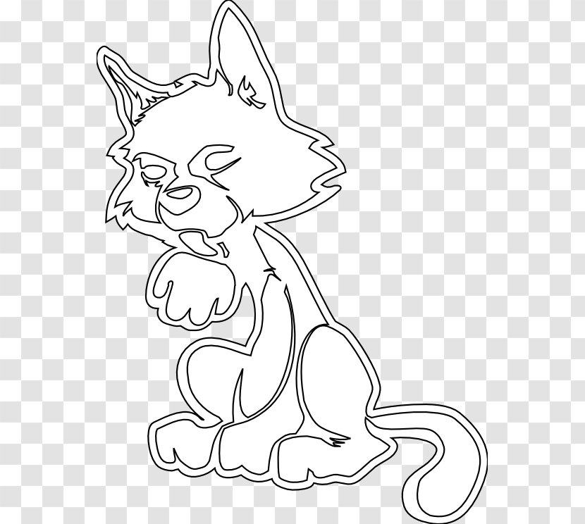 Whiskers Dog Cat Line Art Drawing - Character Transparent PNG