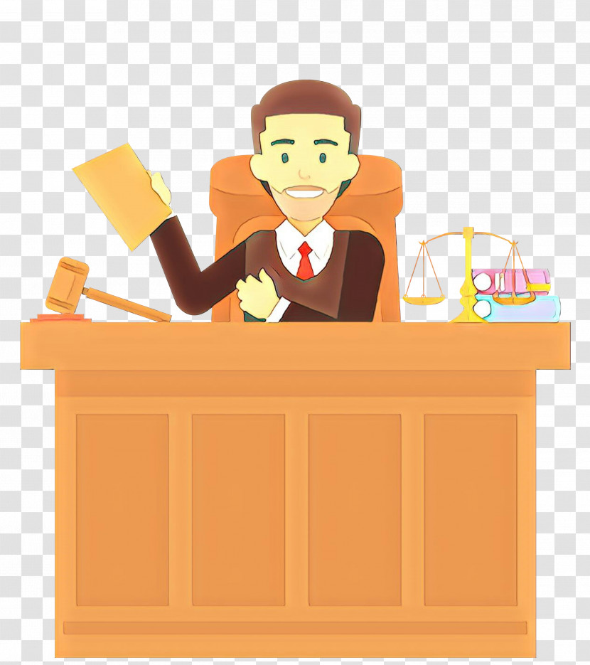 Cartoon Sitting Bartender Animation Furniture Transparent PNG