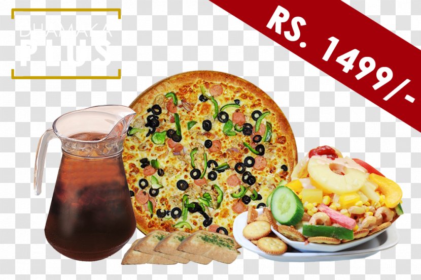 Pizza Full Breakfast Fast Food Junk Vegetarian Cuisine - Meal Transparent PNG