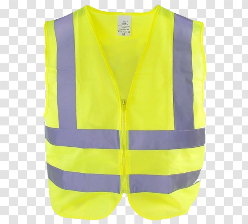 Gilets High-visibility Clothing Zipper Safety Transparent PNG