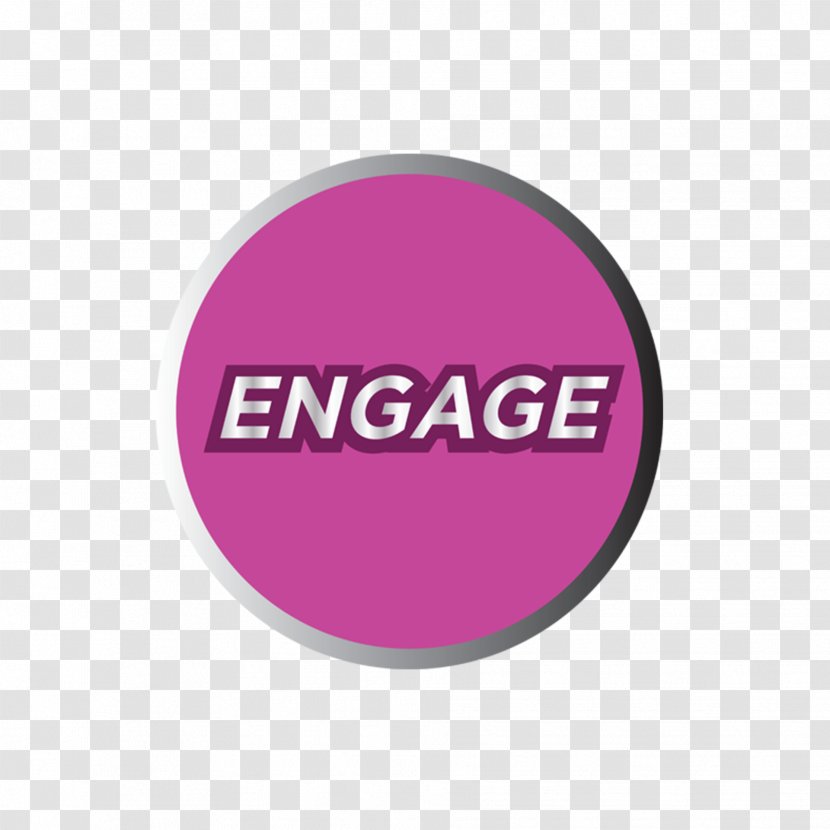 Logo Brand Pink M Font - Engage Transparent PNG
