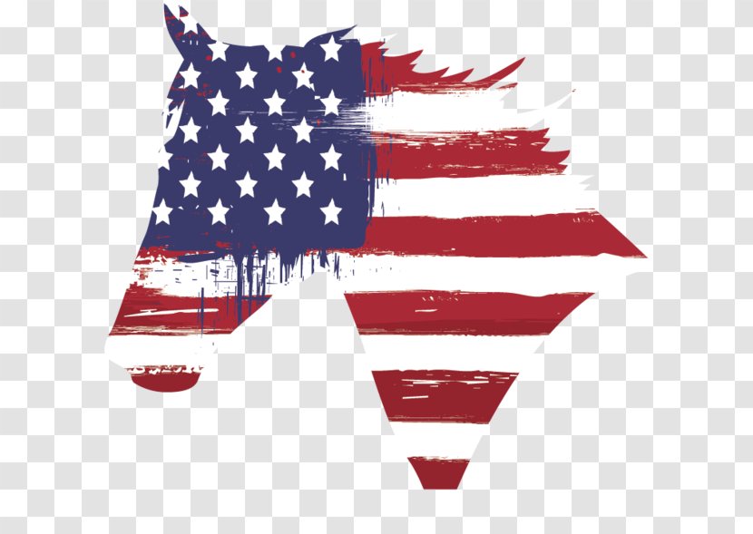 Flag Of The United States Horse Independence Day - Ranch Transparent PNG