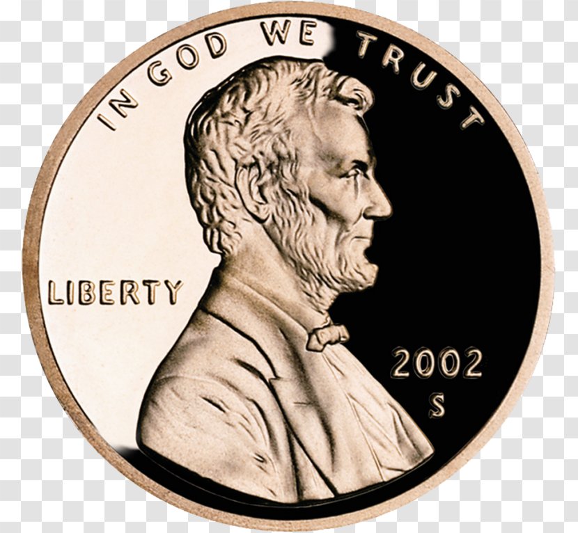 United States Lincoln Cent Penny Coin Obverse And Reverse - Abraham Transparent PNG