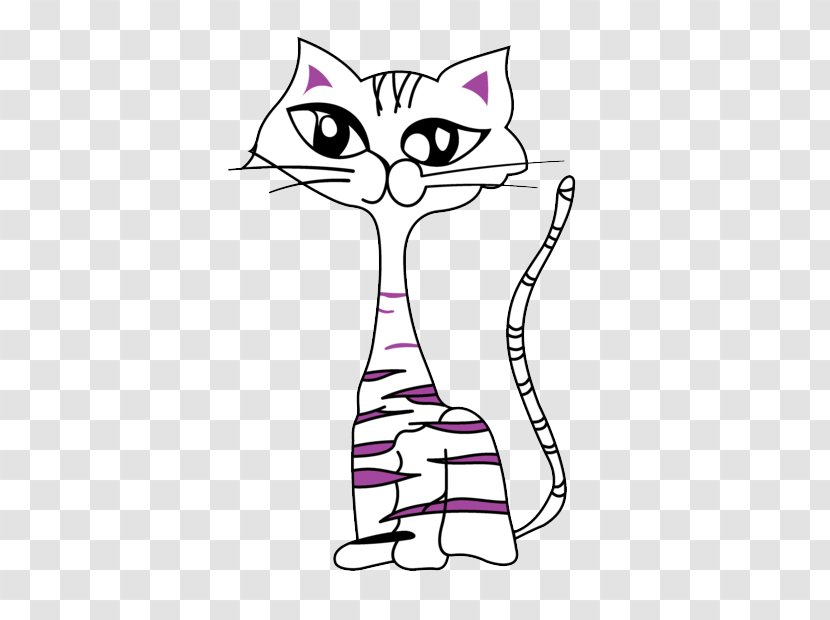 Kitten Cat Whiskers Cartoon Clip Art - Proud Transparent PNG