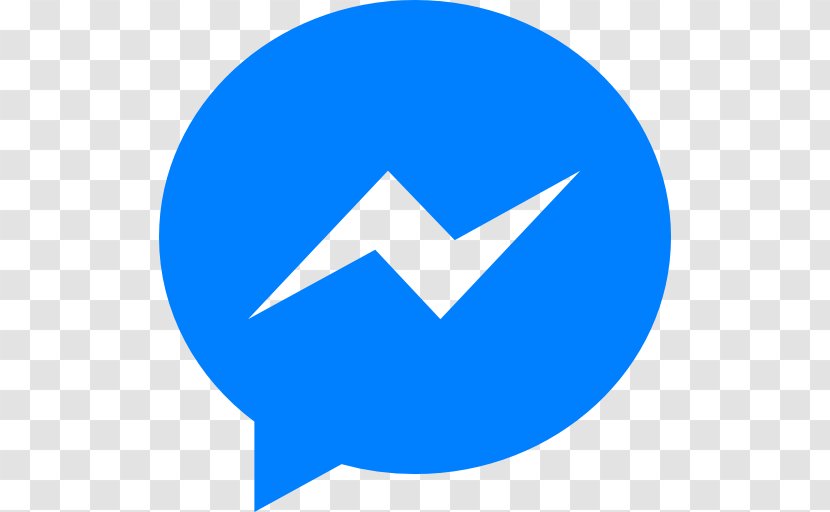 Messenger logo PNG. Синий мессенджер