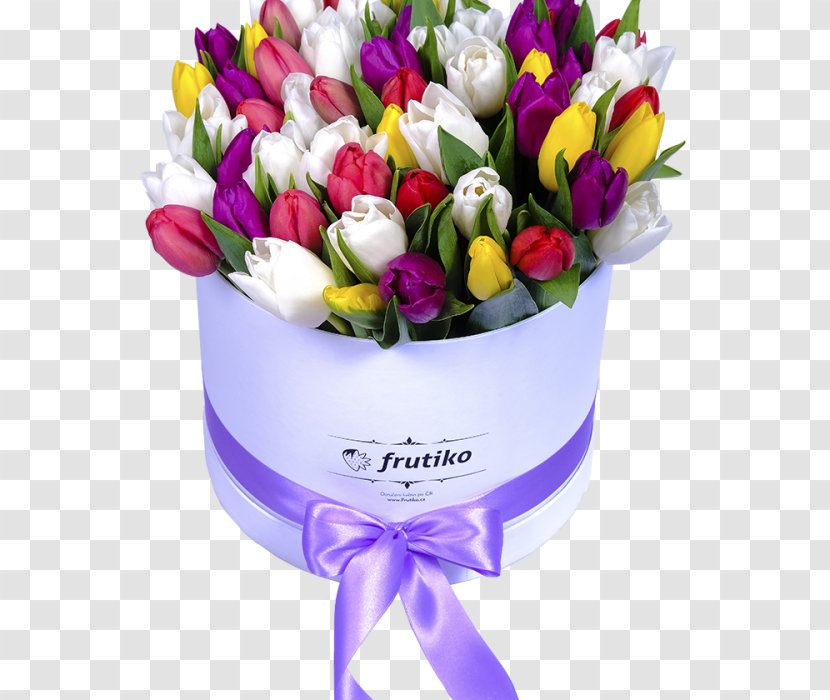 Tulip Cut Flowers Flower Bouquet Box Transparent PNG