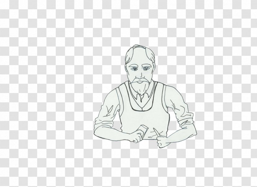 Sketch Finger Drawing Line Art Cartoon - Sitting - Civil Engineer Animation Transparent PNG