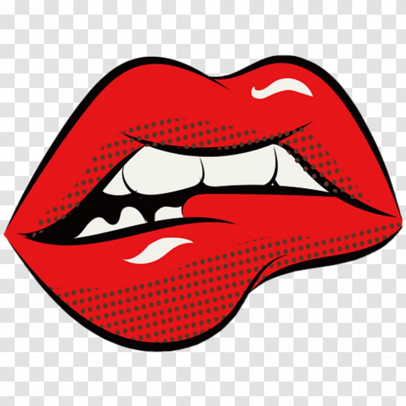 Lips Cartoon - Mouth - Tongue Smile Transparent PNG
