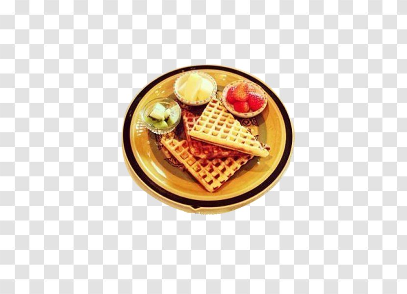 Toast Breakfast Fruit Salad - Waffle - Strawberry Transparent PNG