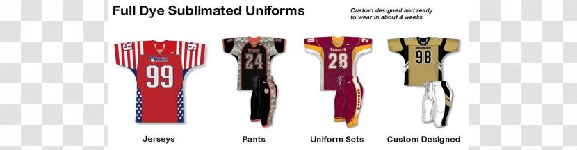American Football Protective Gear Uniform Jersey - Uniforms Transparent PNG