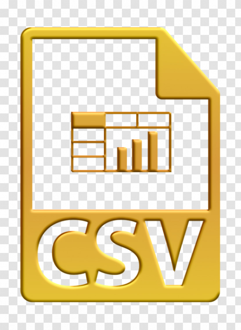 Csv File Format Symbol Icon File Formats Icons Icon Csv Icon Transparent PNG
