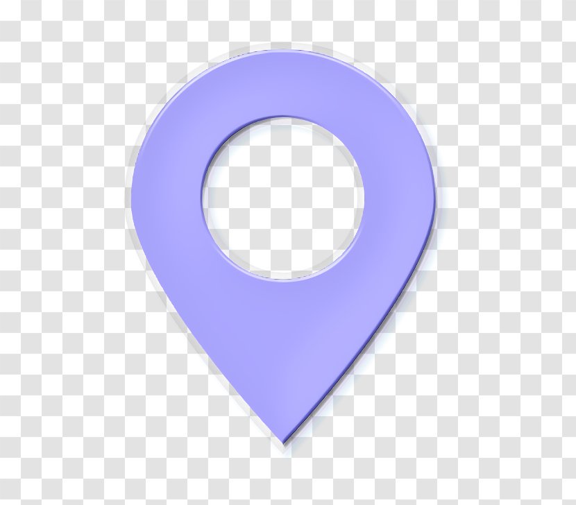 Location Icon Map Pin - Lilac - Lavender Transparent PNG