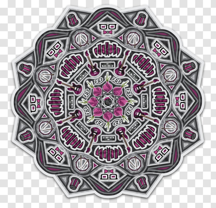 Symmetry Circle Pattern - Pink Transparent PNG