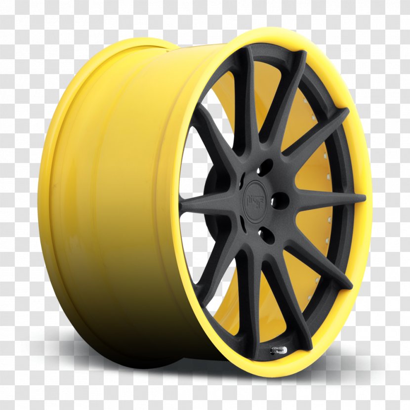 Alloy Wheel Yellow Rim Blue - Lip Tint Transparent PNG