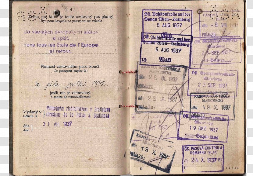 Document - Material - Formal Passport Transparent PNG