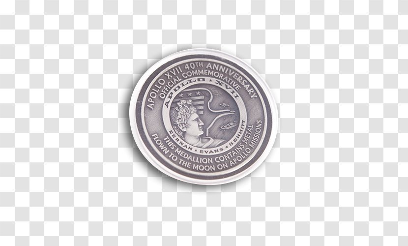 Apollo 17 Coin Silver Circle - Money Transparent PNG