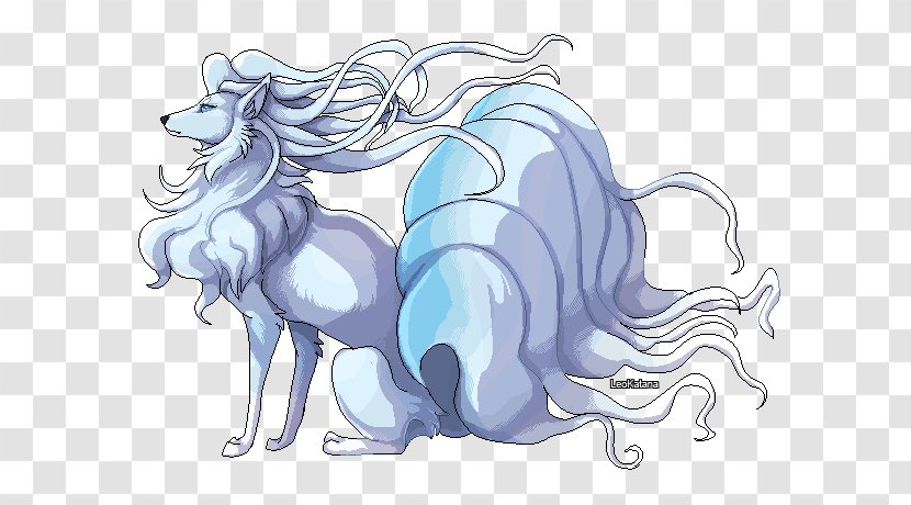 Pokémon Sun And Moon Ninetales Alola - Flower - Nine Tails Transparent PNG