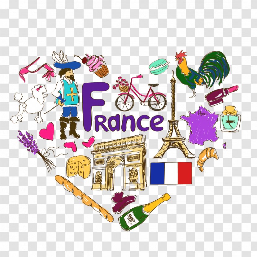 France Royalty-free Symbol Illustration - Shutterstock - French Love Free From Scratch Transparent PNG