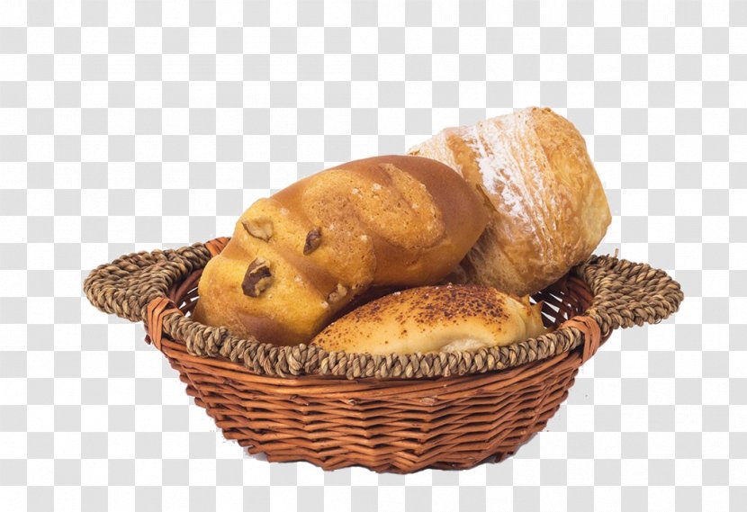Croissant Basket Of Bread Breakfast Pain Au Chocolat Bakery - Baked Goods - A Transparent PNG