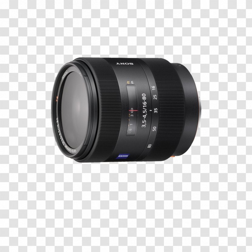 Sony α Carl Zeiss Vario-Sonnar T* DT 16-80mm F/3.5-4.5 ZA Camera Lens Sonnar - Hood Transparent PNG