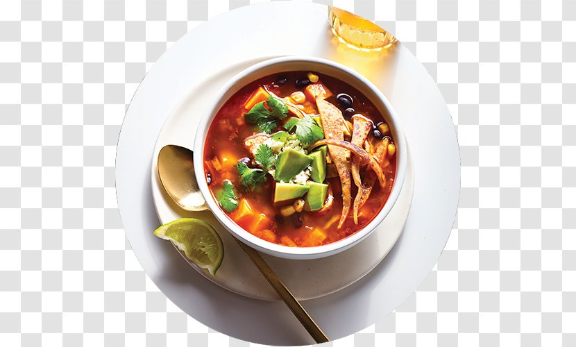 Red Curry Tortilla Soup Menudo Vegetarian Cuisine - Meal - Kitchen Transparent PNG