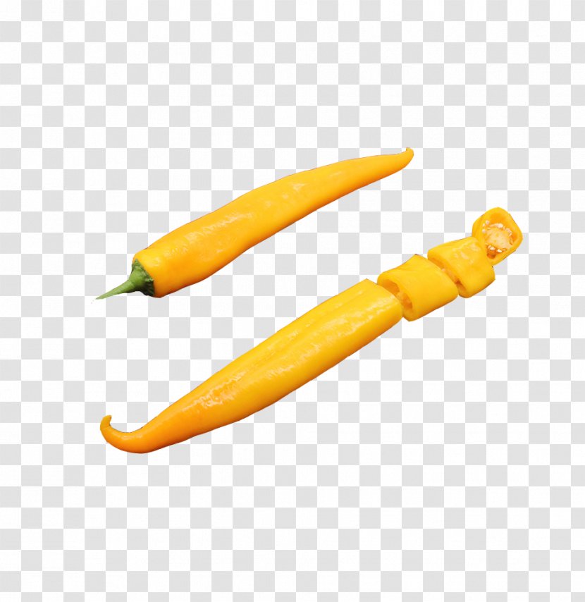 Bell Pepper Habanero Yellow Vegetable - Flat Design - Fresh In Kind Transparent PNG