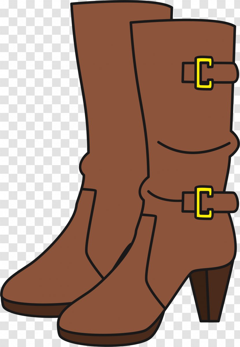Cowboy Boot Shoe Clip Art Copyright-free - Riding Transparent PNG