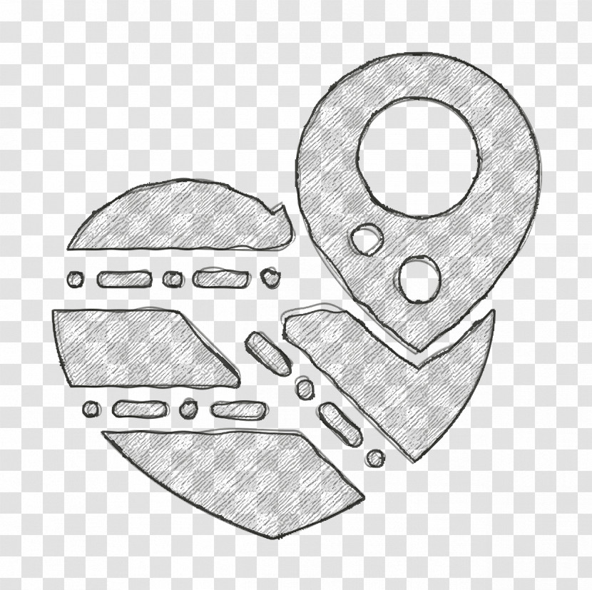Romantic Love Icon Maps And Location Icon Love Icon Transparent PNG