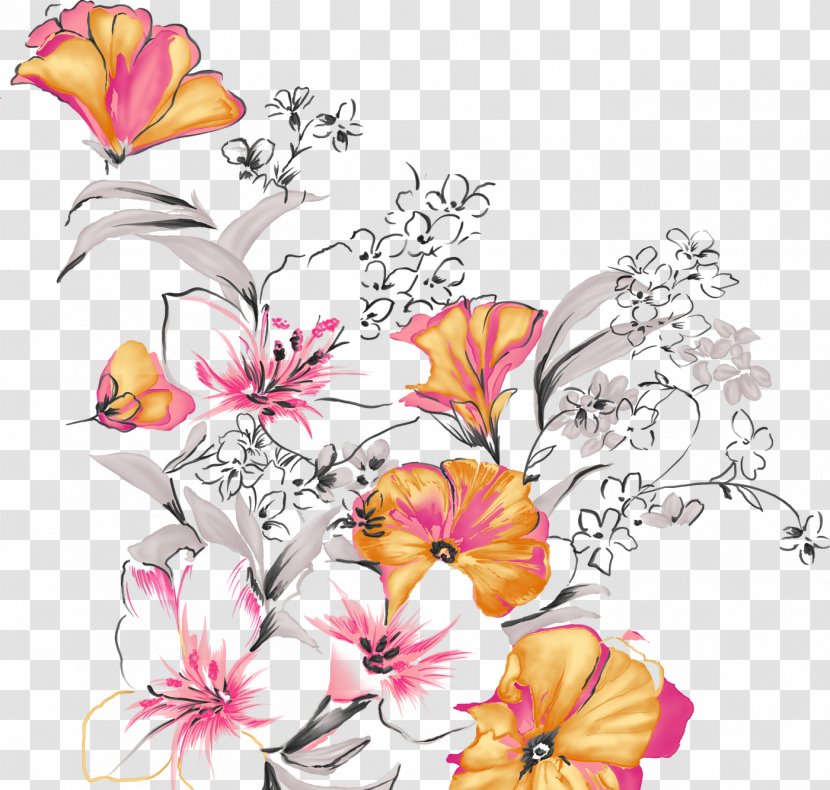Flower Bouquet Clip Art - Digital Image Transparent PNG