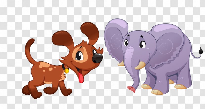 Cartoon Royalty-free Funny Animal Illustration - Elephant Transparent PNG
