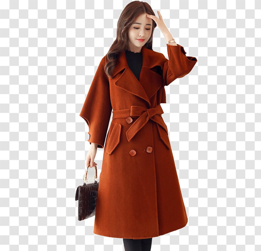 Overcoat A-line Fashion Outerwear - Robe - Cloak Of Autumn And Winter Transparent PNG
