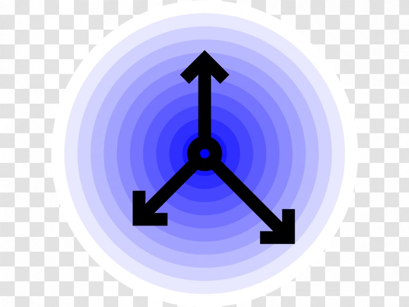 Circle Background Arrow - Logo - Electric Blue Transparent PNG