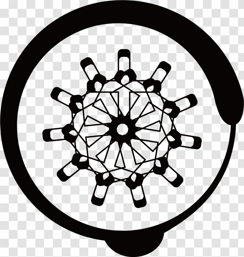 Circle Logo - Halftone - Black Round Transparent PNG