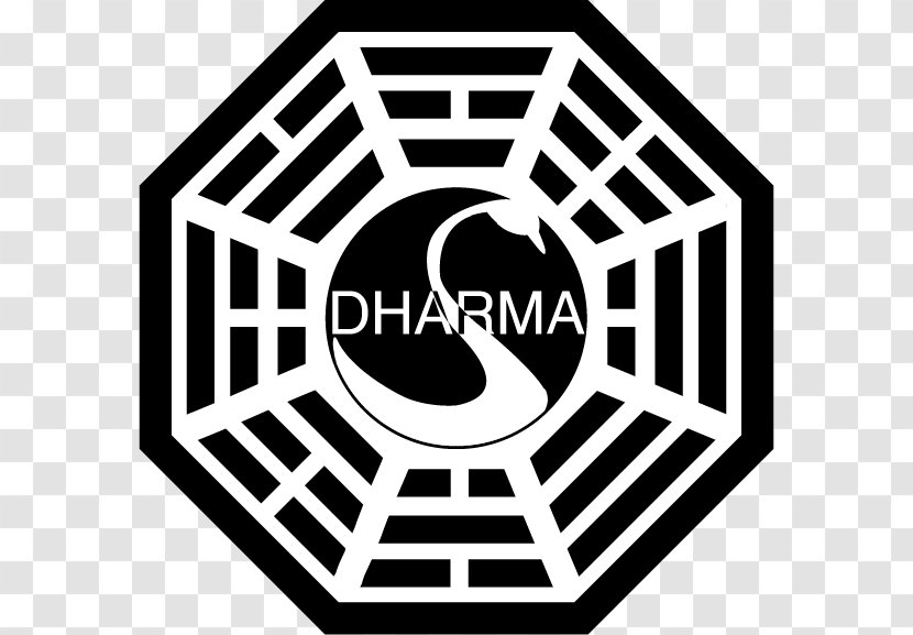 Dharma Initiative Charles Widmore Logo - Black And White - Design Transparent PNG