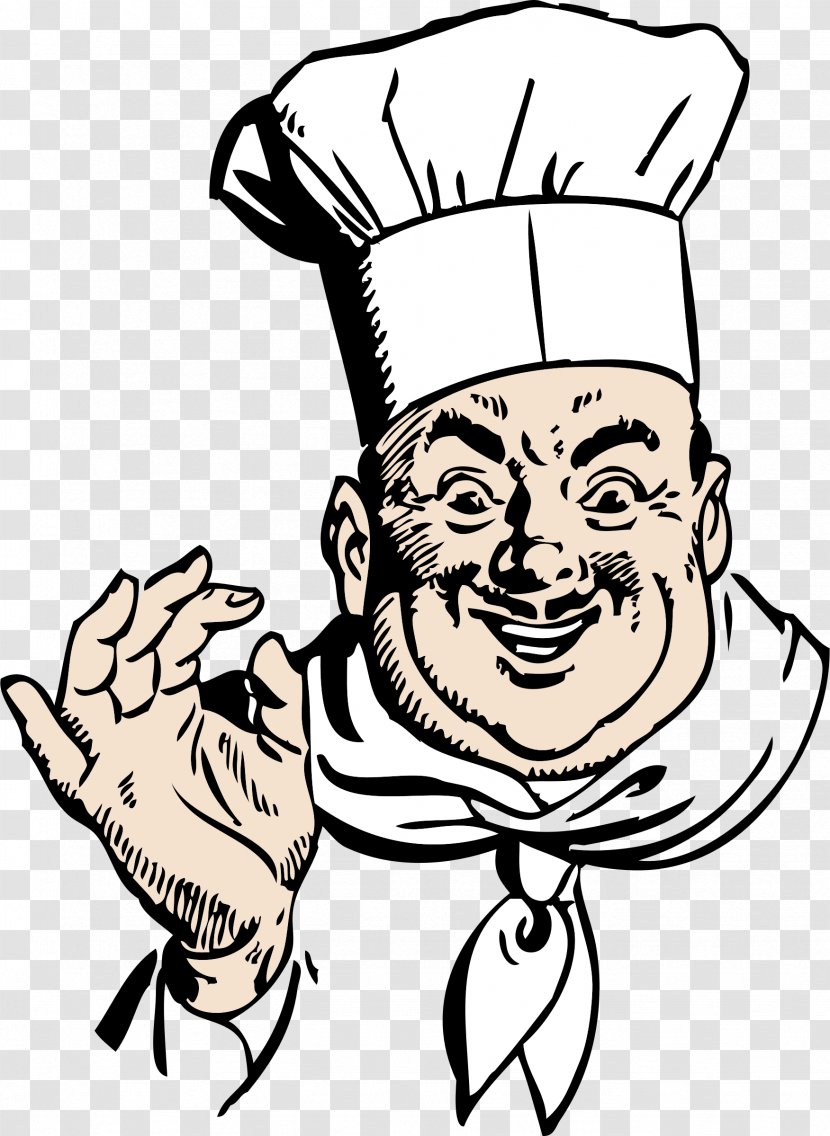 Chef Cooking Quotation Kitchen - Head Transparent PNG