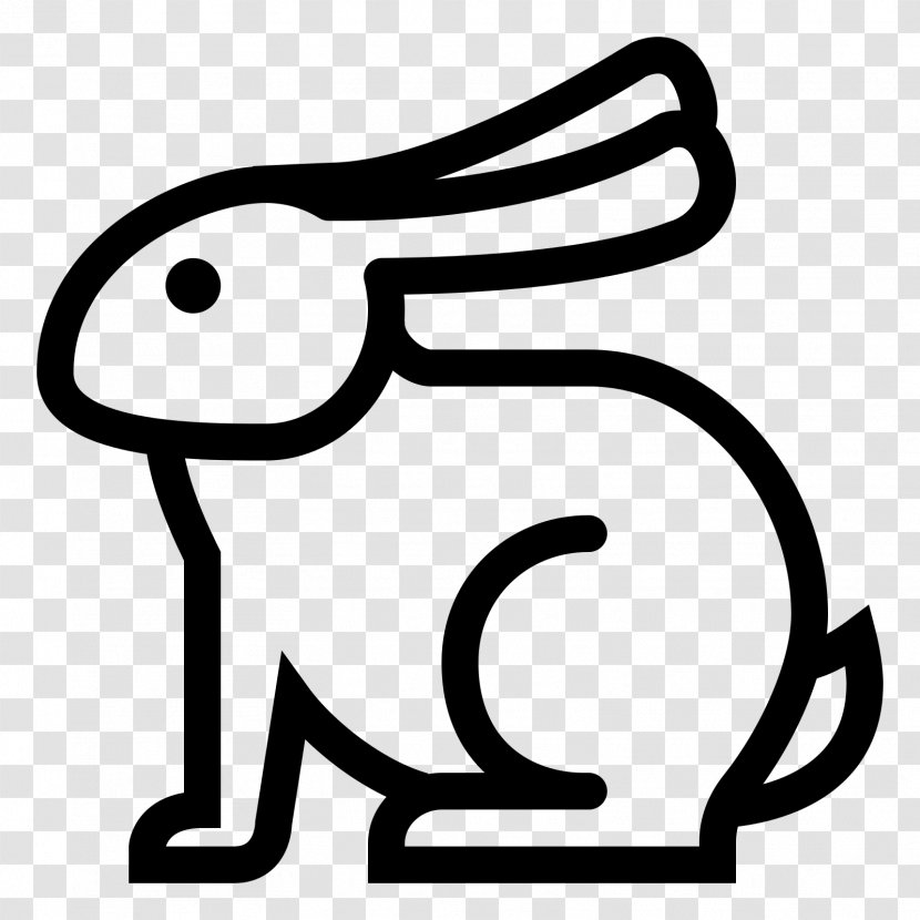 Holland Lop Easter Bunny Rabbit Pet - Monochrome Transparent PNG
