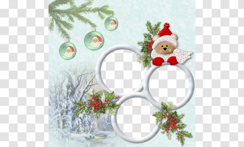 Picture Frame Christmas Photography - Decoration - Bear Material Transparent PNG