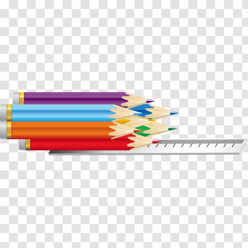 Colored Pencil - Art - Color Painting Pattern Pen Transparent PNG