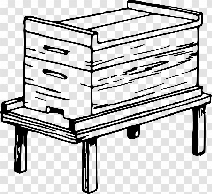 Western Honey Bee Beehive Clip Art - Furniture Transparent PNG