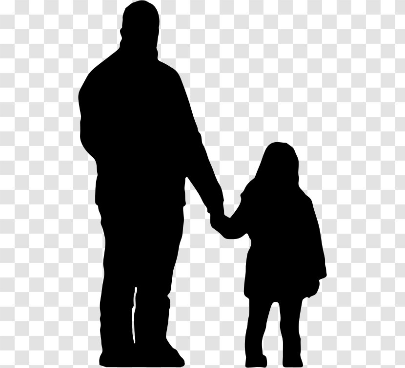 Father Daughter Silhouette Parent Clip Art - Human Behavior Transparent PNG