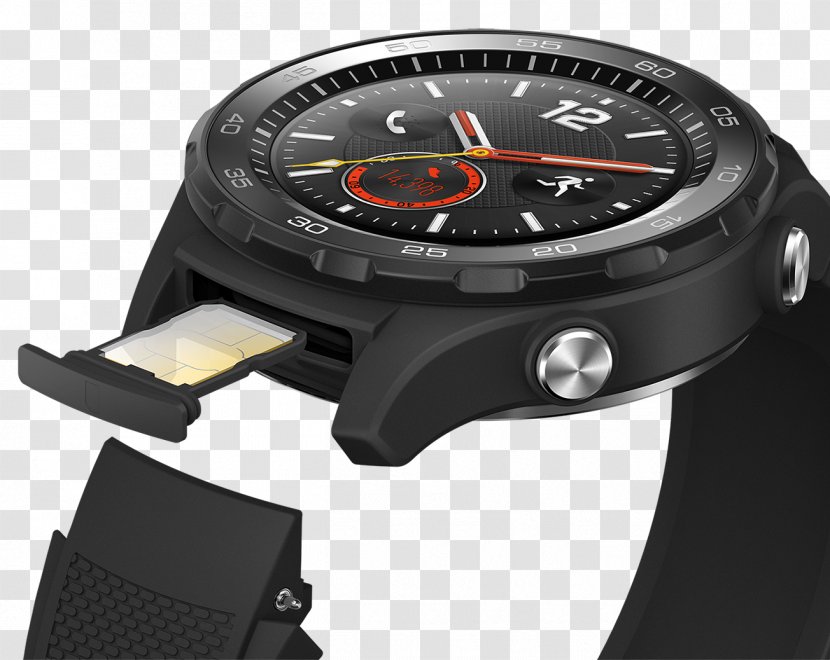 Huawei Watch 2 Smartwatch LTE - Bg Black Transparent PNG