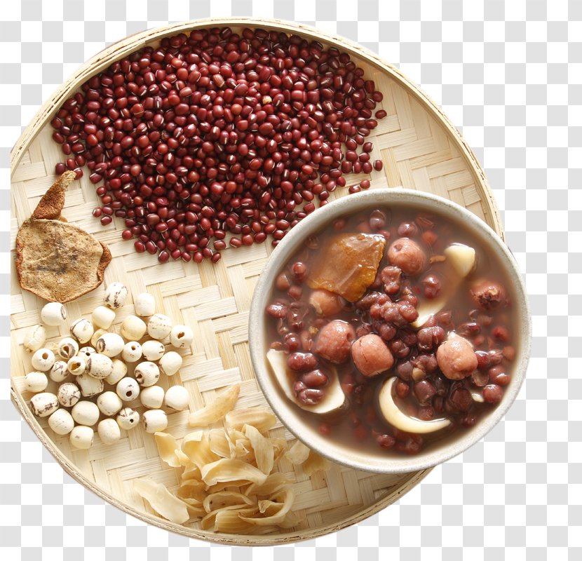 Vegetarian Cuisine Patjuk Congee Ingredient Red Bean Paste - Recipe - Lotus Lily Porridge Transparent PNG