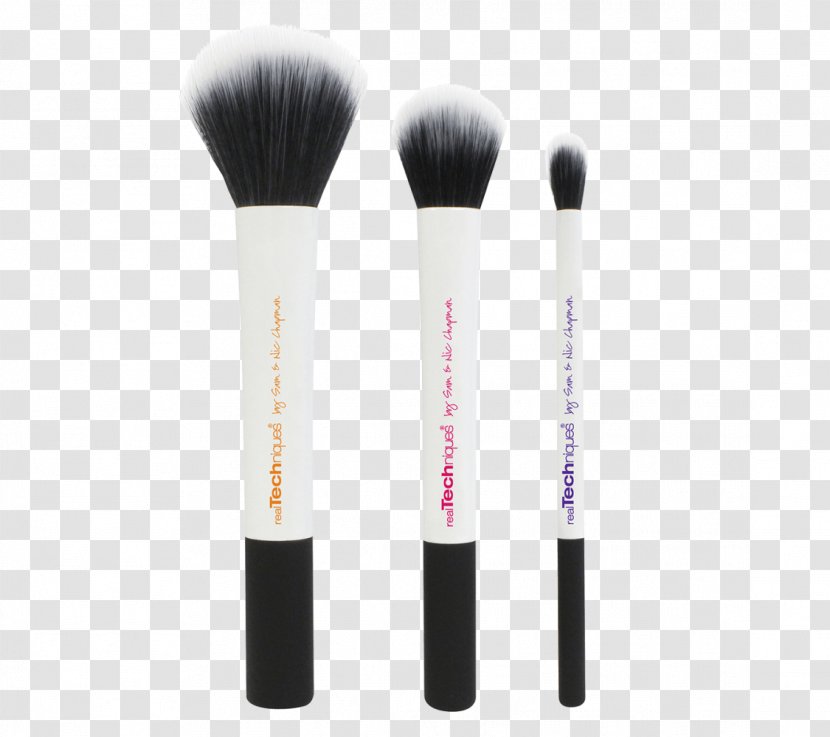 Real Techniques Duo Fiber Collection Paintbrush Makeup Brush - Setting - Level 1 Transparent PNG