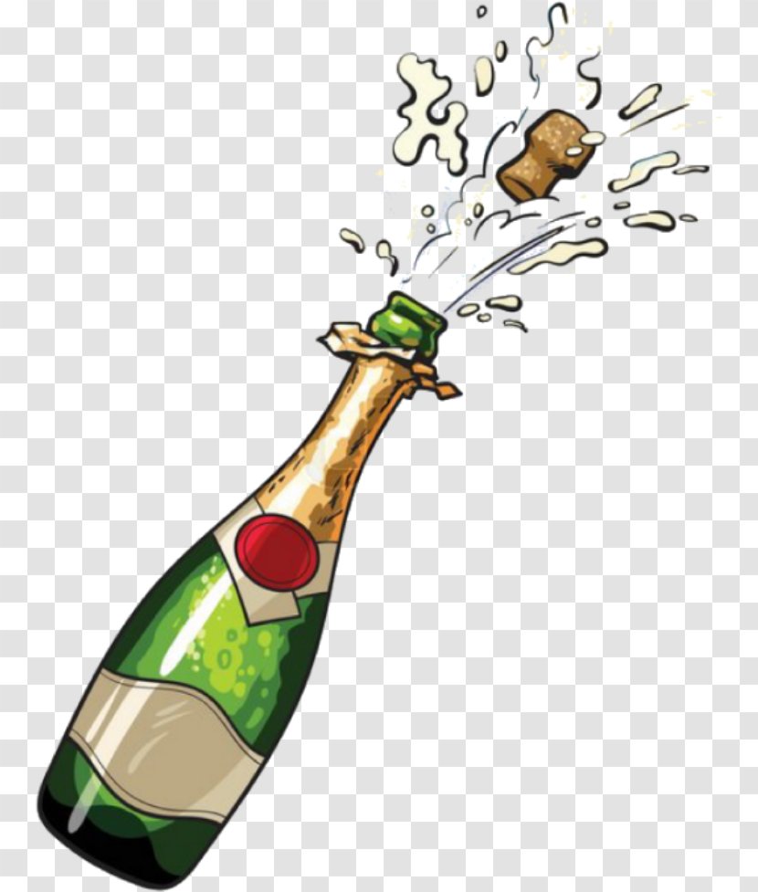 Champagne Bottle - Wine - Tableware Stemware Transparent PNG