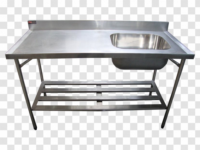 Table Sink Stainless Steel Kitchen Industry - Tanque Transparent PNG