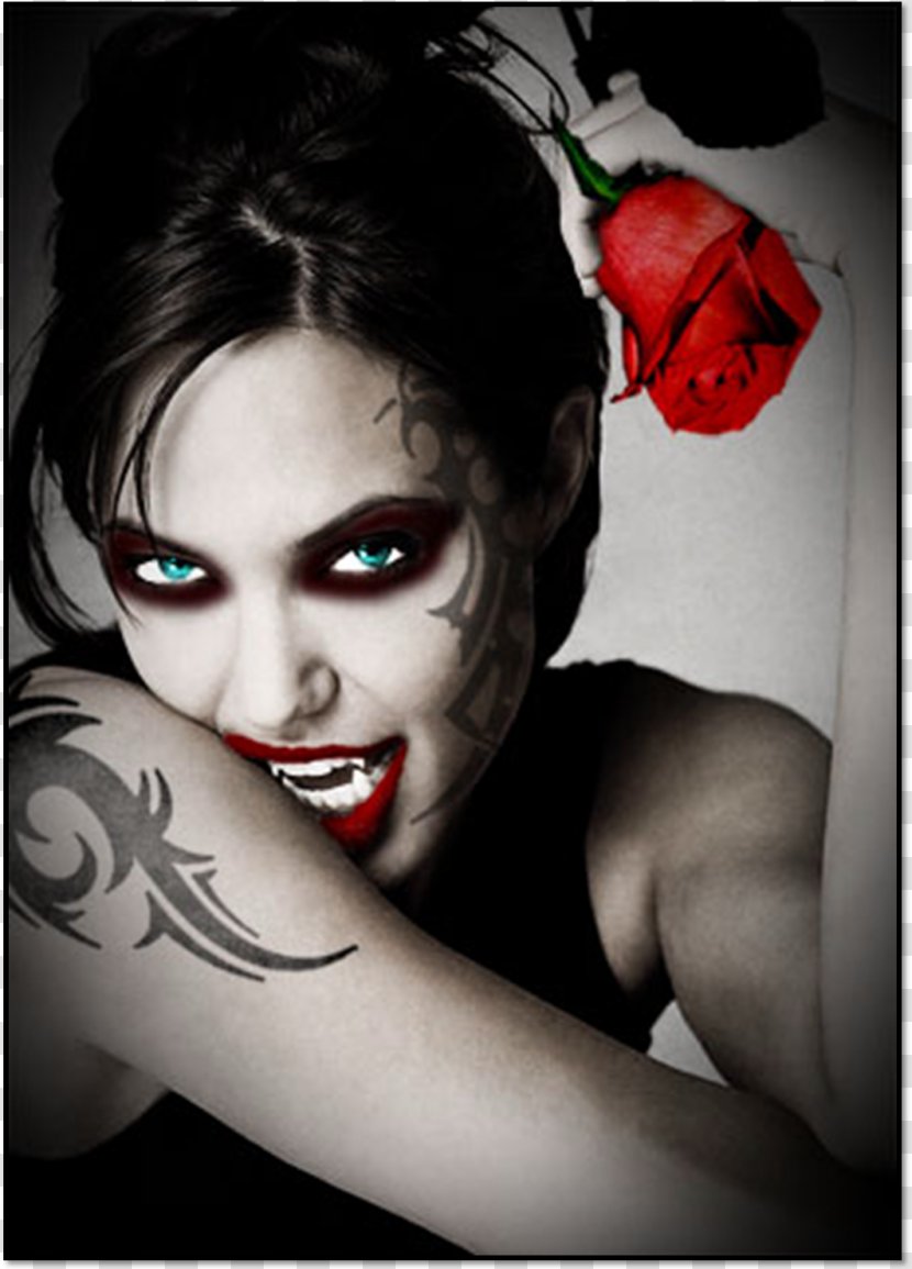 Count Dracula Halloween Make-up Vampire Tattoo - Heart - Vampires Transparent PNG