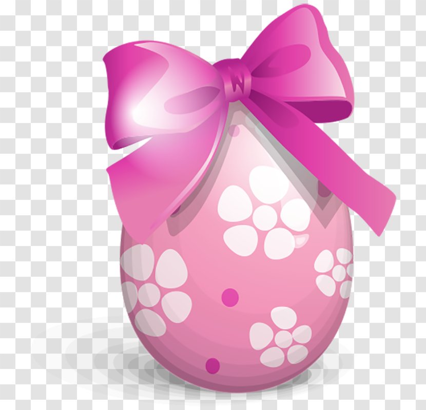 Easter Bunny Red Egg Icon - Ribbon - Eggs Bow Transparent PNG