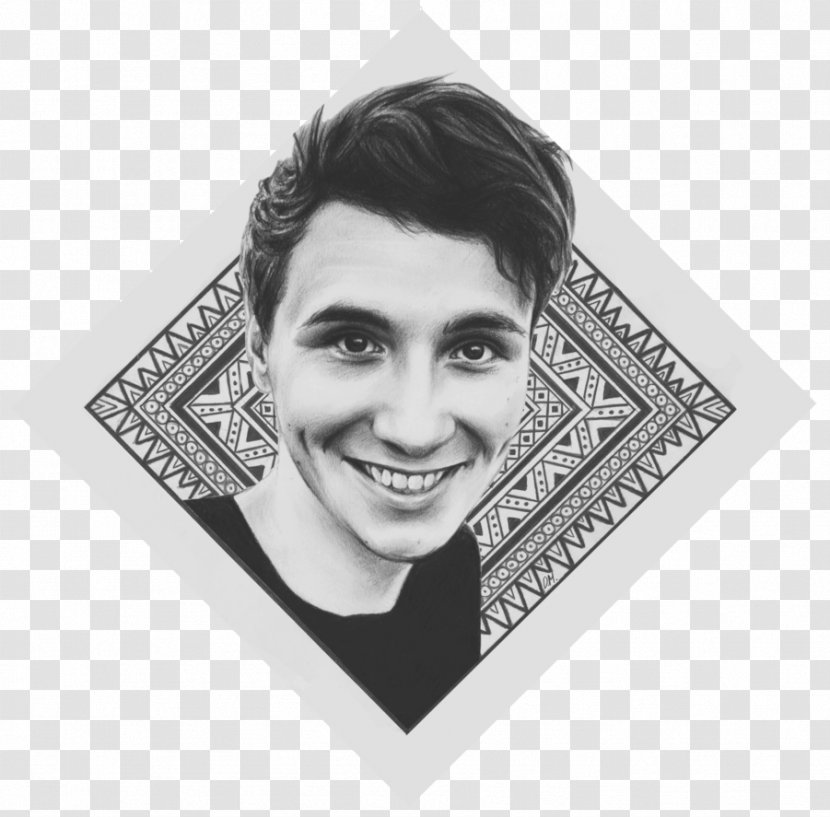 Dan Howell Drawing And Phil Paper - Rectangle - Shading Transparent PNG