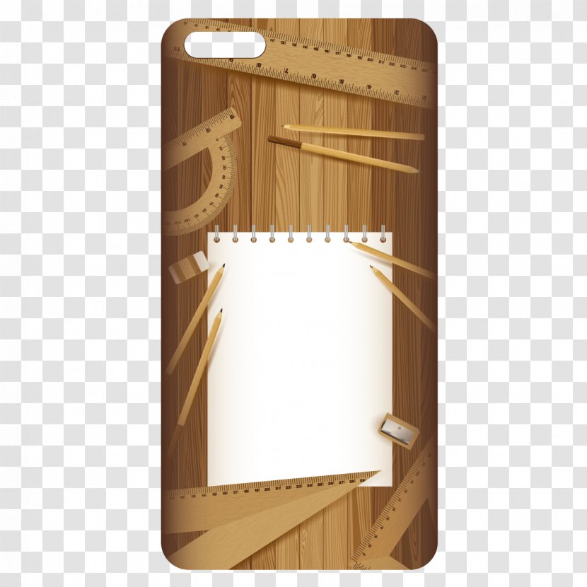 Paper Eraser Pencil Stock Photography - Wooden Phone Case Transparent PNG